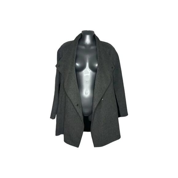 Vince Women’s Sweater-back Draped Jacket Grey Wool Blend Size XXS - Picture 2 of 14